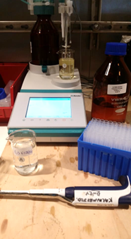 Material for the reagent blank determination